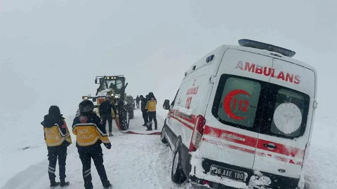 Kars’ta Kar Yağışı ve Ambulans Sorunu