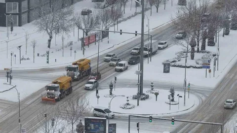 Elazığ'da Karla Mücadele Çalışmaları İncelendi