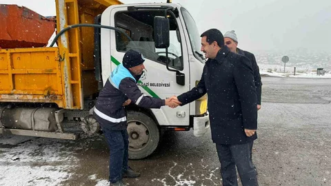 Battalgazi'de Kar Çalışmaları Sürüyor
