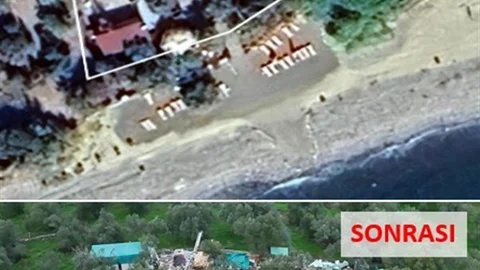 Ayvacık'ta Kaçak Yapı Yıkımı Gerçekleşti