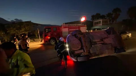 Kırıkhan'da Takla Atan Araçta Yaralanma Olayı