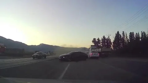 Hatay'da 5 Araçlı Kaza Görüntülendi