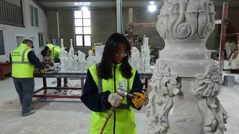 Sorgun'da Kuvars Eserler Üretimi