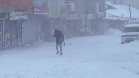 Karlıova’da Tipi ve Fırtına Hayatı Etkiledi