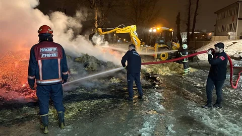 Sakarya'da Kamyon Yangını Paniğe Neden Oldu