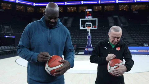 Cumhurbaşkanı Erdoğan Shaquille O'Neal ile Buluştu