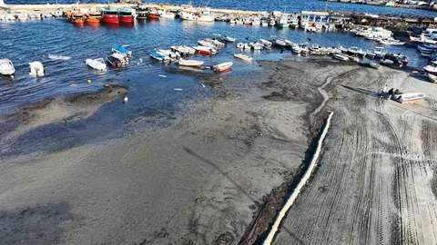 Tekirdağ'da Deniz Seviyesi Düşüşü