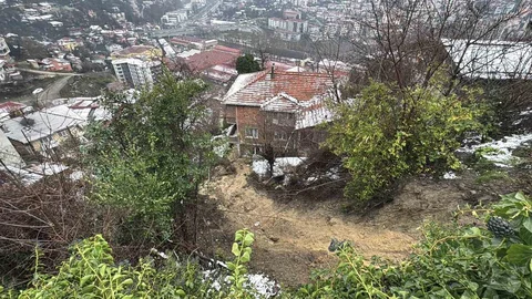 Zonguldak'ta Heyelan Sonrası Altyapı Hasarı