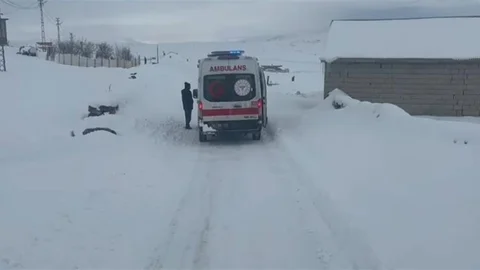 Ağrı'da Hastalar Hastaneye Ulaştı