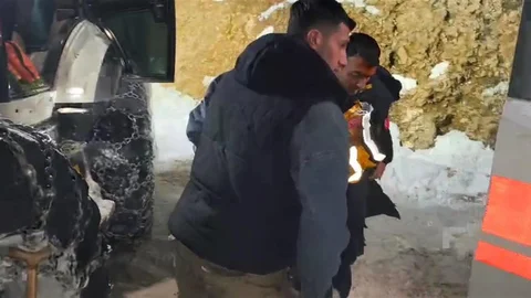 Sason'da Mahsur Kalan Hasta Kurtarıldı