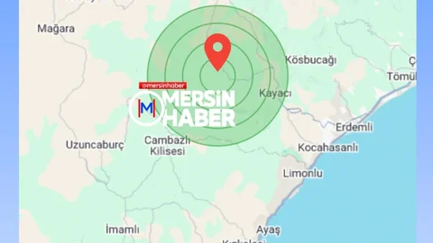 Mersin'de 3.9 Büyüklüğünde Deprem Oldu