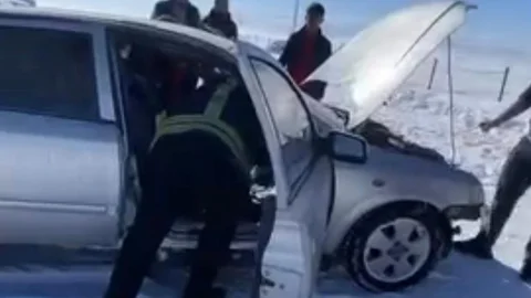 Muş'ta Otomobil Yangını