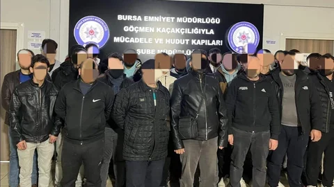 Bursa'da Kaçak Göçmen Operasyonu