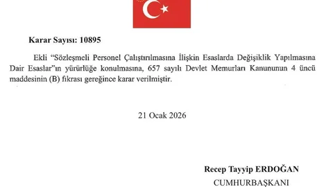 Sözleşmeli Personele Yarı Zamanlı Çalışma Hakkı Geldi