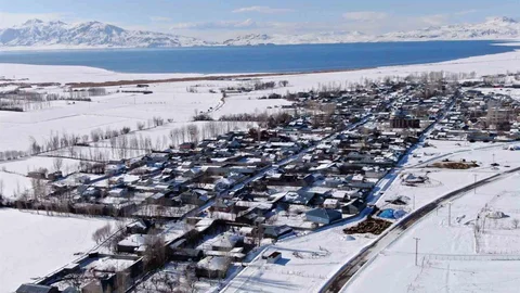 Van'da Kar Yağışı Görsel Şölene Dönüştü