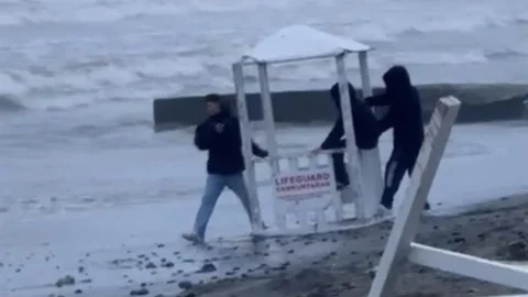 Samsun'da Cankurtaran Kulübesine Müdahale