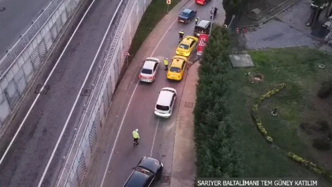 İstanbul'da Dron Destekli Trafik Denetimi