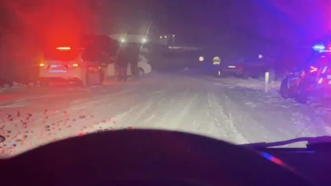 Mazıdağı-Derik Yolu Buzlanma Nedeniyle Kapandı