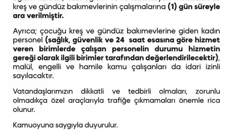 Diyarbakır’da Kar Yağışı Nedeniyle Tatil Duyurusu