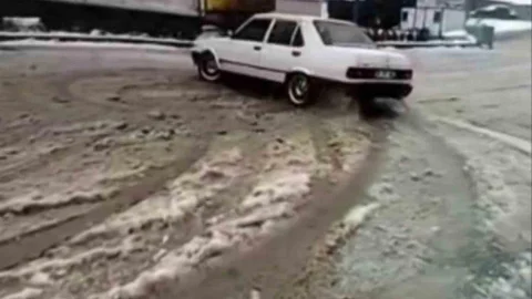 Karda Drift Keyfi Cezaya Dönüştü