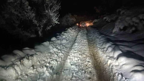 Batman'da Kapalı Yol Açılarak Hasta Ulaştırıldı