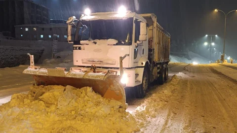 Kahramanmaraş'ta Kar Temizliği Devam Ediyor