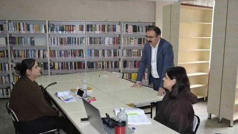 Sultanhisar'da Kütüphane İncelemeleri Yapıldı