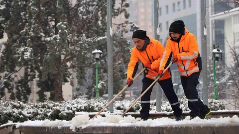 Kırıkkale'de Karla Mücadele Çalışmaları