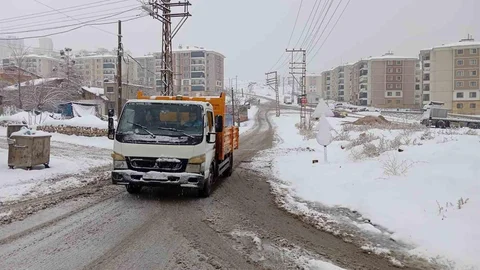 Battalgazi'de Kar Temizleme Çalışmaları