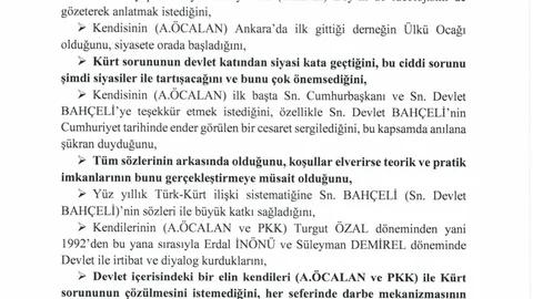 TBMM İmralı Görüşmesi Tutanakları Yayınlandı