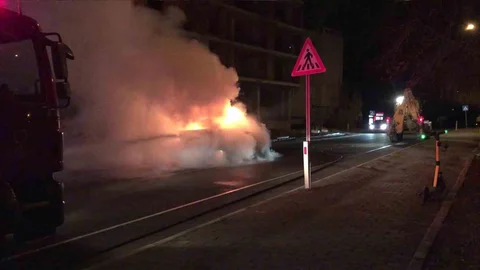 Ordu'da Yangınla Kül Olan Kamyonet