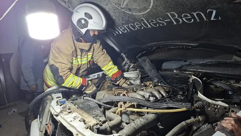 Samandağ’da Otomobil Yangını Oluştu