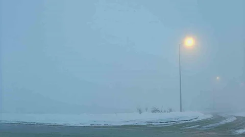 Kayseri'de Yoğun Sis Etkili Oldu