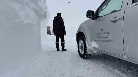 Tunceli'de 83 Köy Yolu Kapalı