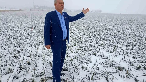 Kar Yağışı Sarımsak Üreticisini Sevindirecek
