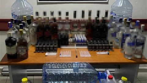 Sinop'ta Kaçak Alkol Operasyonu