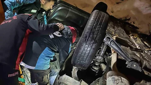 Kahramanmaraş’ta Köprüden Uçan Otomobil Kazası