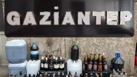 Gaziantep'te Kaçak Alkol Operasyonu Yapıldı