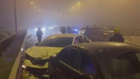 Diyarbakır'da Buzlanma Nedeniyle Kaza