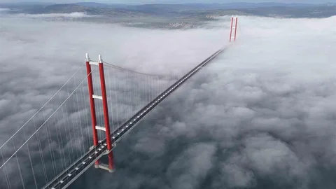 Çanakkale Köprüsü Sisle Kaplandı