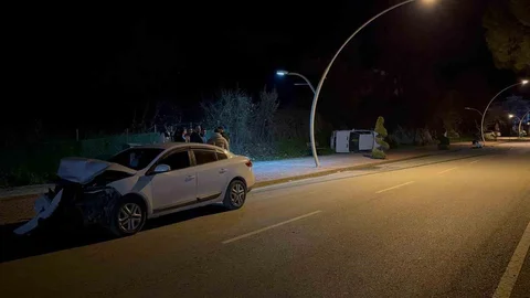 Gazipaşa’da Park Halindeki Araca Çarpma Olayı