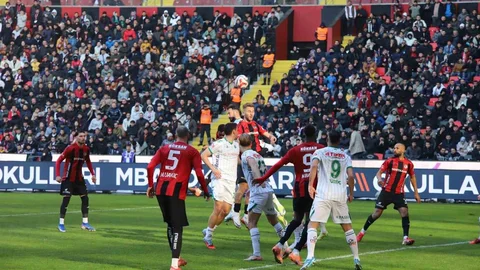 Gaziantep FK Konyaspor Maçında Beraberlik