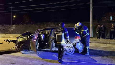 Burdur'da Alkollü Sürücü Kazaya Neden Oldu