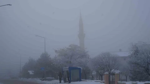 Erzurum'da Sis Ulaşımı Aksattı