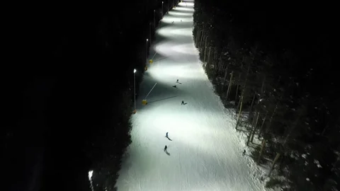 Sarıkamış'ta Gece Kayak Keyfi