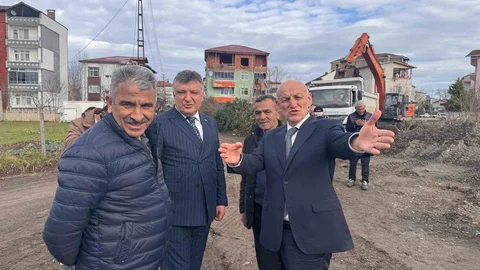 Terme'de Altyapı Çalışmaları Devam Ediyor