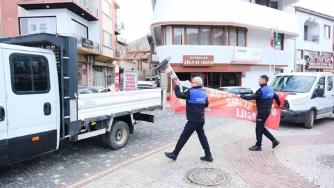 Sivrihisar'da Kaldırım İşgallerine Zabıta Müdahalesi