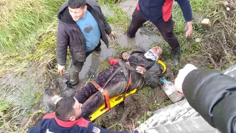 Yozgat'ta Dere Yatağına Düşen Vatandaş Kurtarıldı