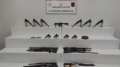 Şanlıurfa'da Kaçak Silah Operasyonu