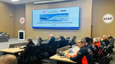 Elazığ'da Çığ Riskine Toplantı Yapıldı